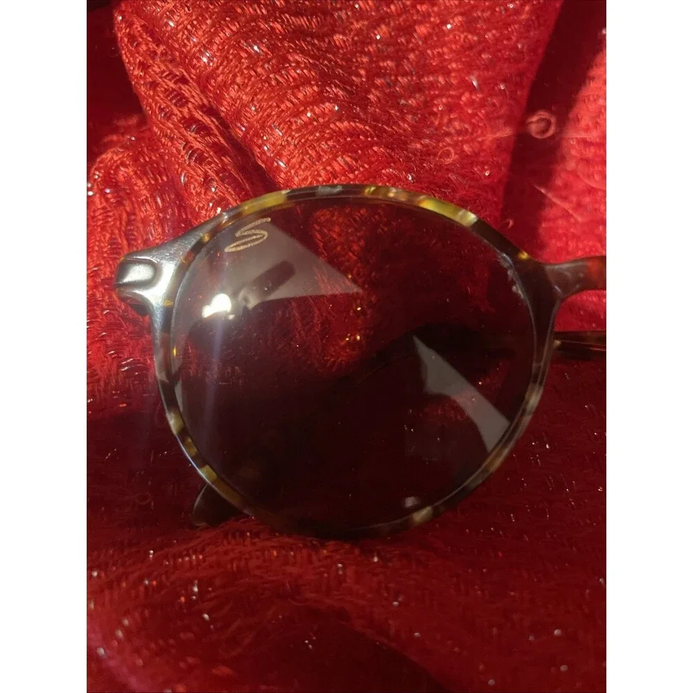 vintage serengeti sunglasses Tortoise Shell Brown Amber Lens Etched S